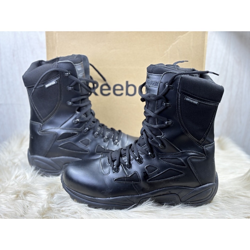 Reebok Rapid Response RB8877 Boots Mens 15M Black Waterproof Tactical Soft Toe